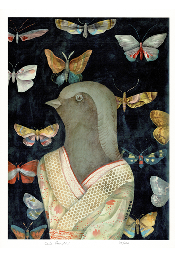 Hirondelle en Kimono