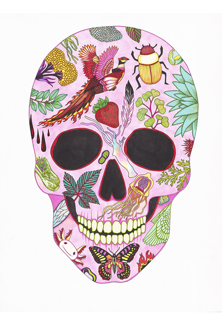 Tee shirt MORTEL - Tête de mort mexicaine
