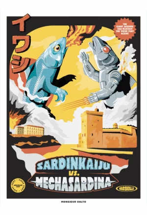 Sardinkaiju vs Mechasardina