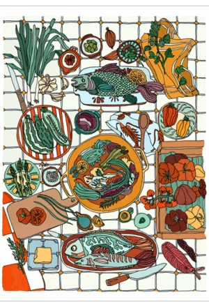 Tablée de poissons