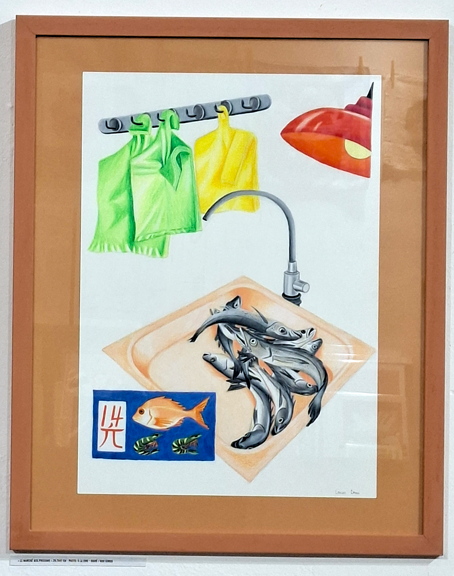 29,7x42 cm - Pastel à la cire - signé / 600 euros - vendu encadré