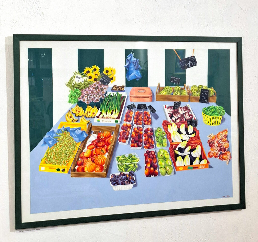 50x70 cm - Pastel à la cire - signé / 1500 euros - vendu encadré