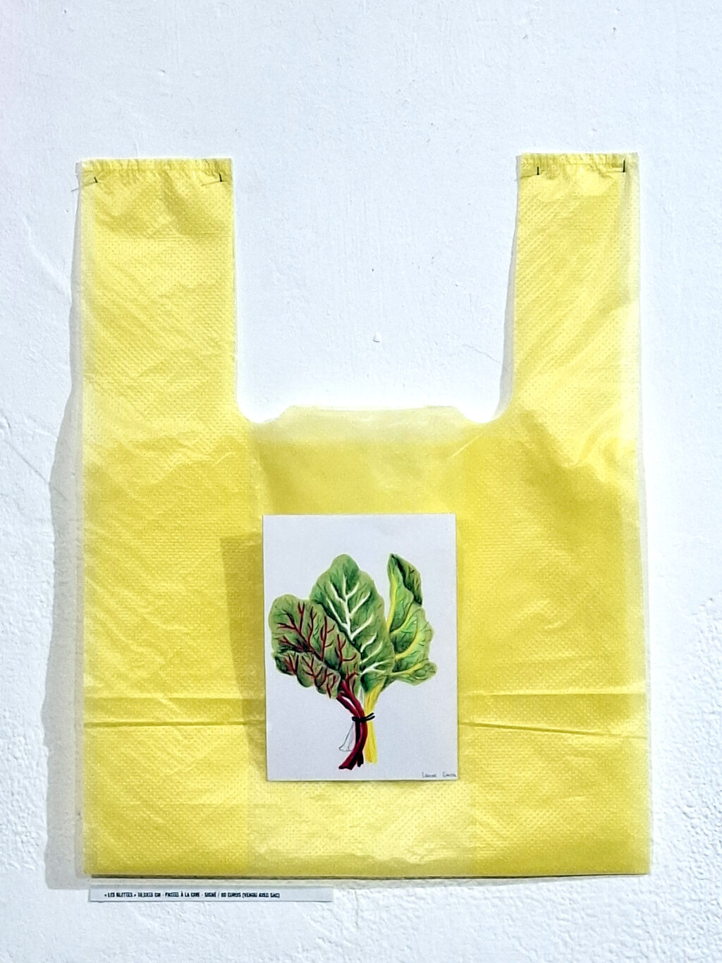 10,5x15 cm - Pastel à la cire - signé / 80 euros (vendu avec sac)