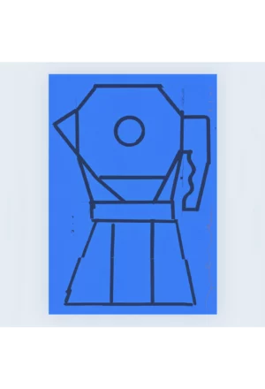 Cafetière bleue
